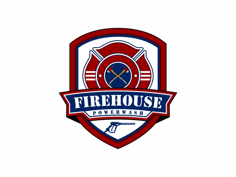 Firehouse Powerwash logo design by Kruger