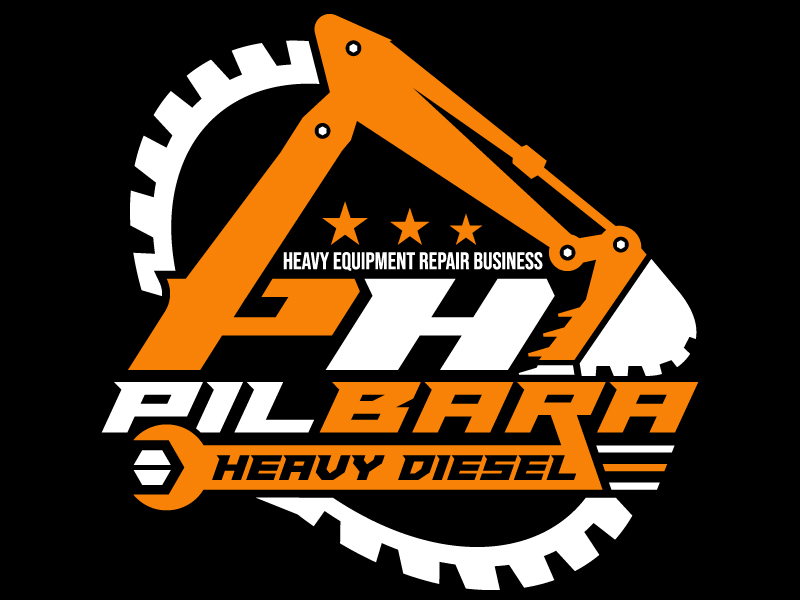 Pilbara Heavy Diesel logo design by Gilate