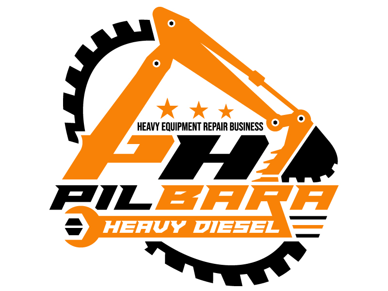 Pilbara Heavy Diesel logo design by Gilate