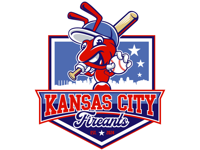 KCMO Fireants hat logo design logo design by design_brush