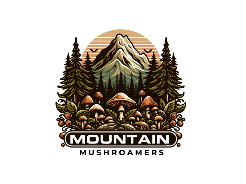 Mountain MushRoamers logo design by bezalel