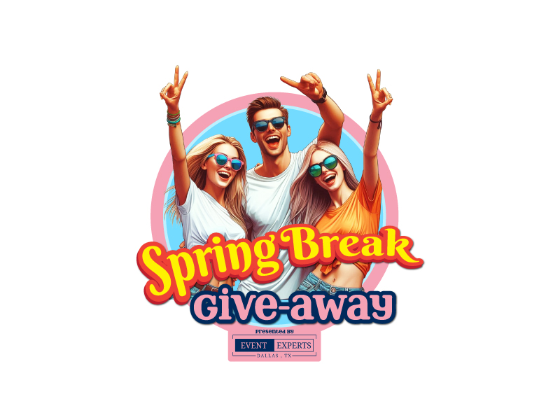 Spring Break Give-away Presented By Event Experts logo design by paulwaterfall