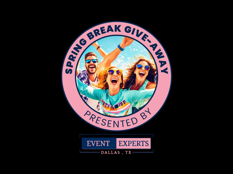 Spring Break Give-away Presented By Event Experts logo design by Bright Ritchil