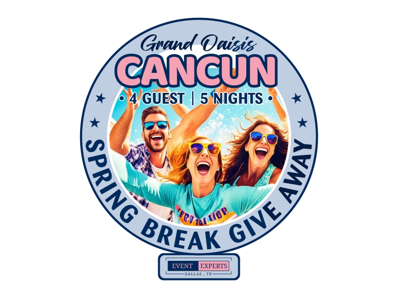 Spring Break Give-away Presented By Event Experts logo design by qqdesigns