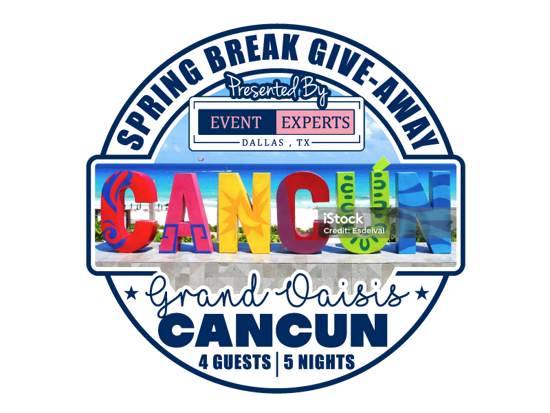 Spring Break Give-away Presented By Event Experts logo design by DreamLogoDesign