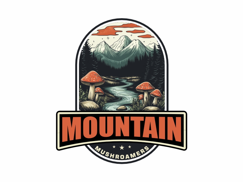 Mountain MushRoamers logo design by Girly