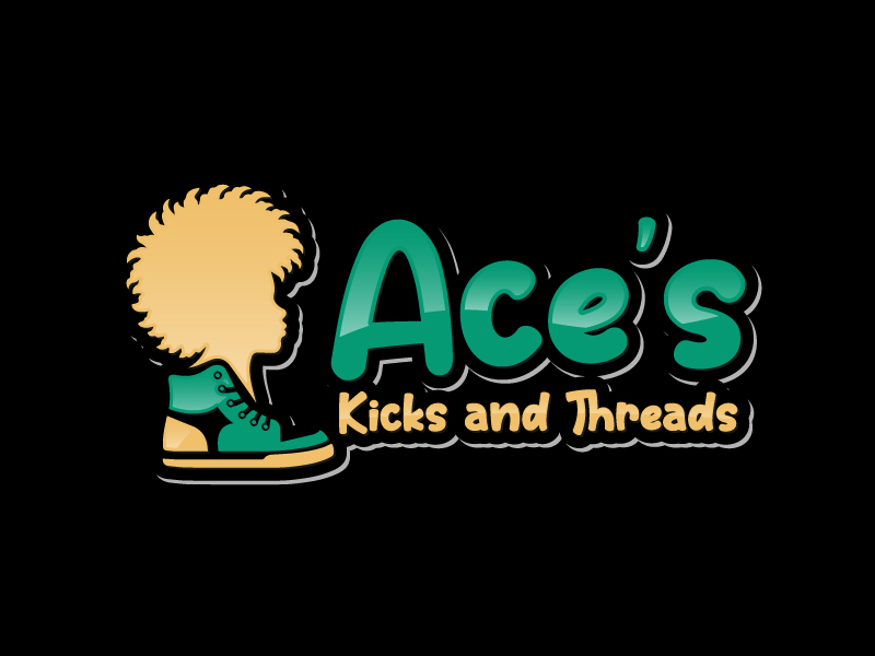 Ace’s Kicks and Threads logo design by KDesigns