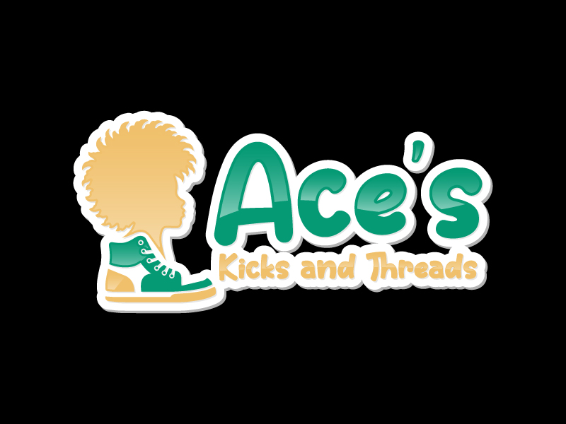 Ace’s Kicks and Threads logo design by KDesigns