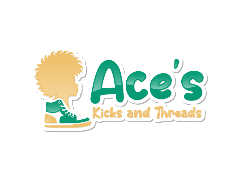 Ace’s Kicks and Threads logo design by KDesigns