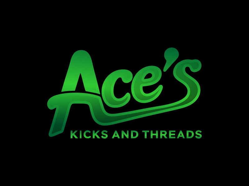 Ace’s Kicks and Threads logo design by Gwerth