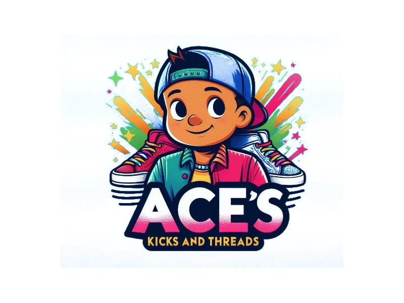 Ace’s Kicks and Threads logo design by Charii