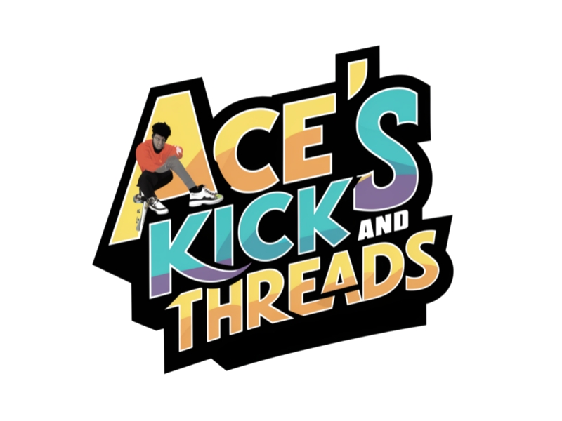 Ace’s Kicks and Threads logo design by Charii