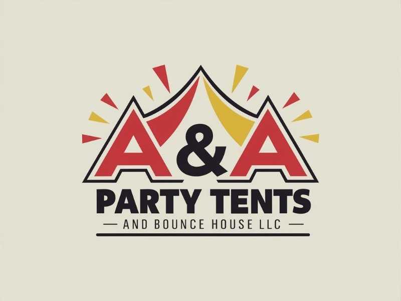 A & A Party Tents and Bounce House LLC logo design by iffikhan