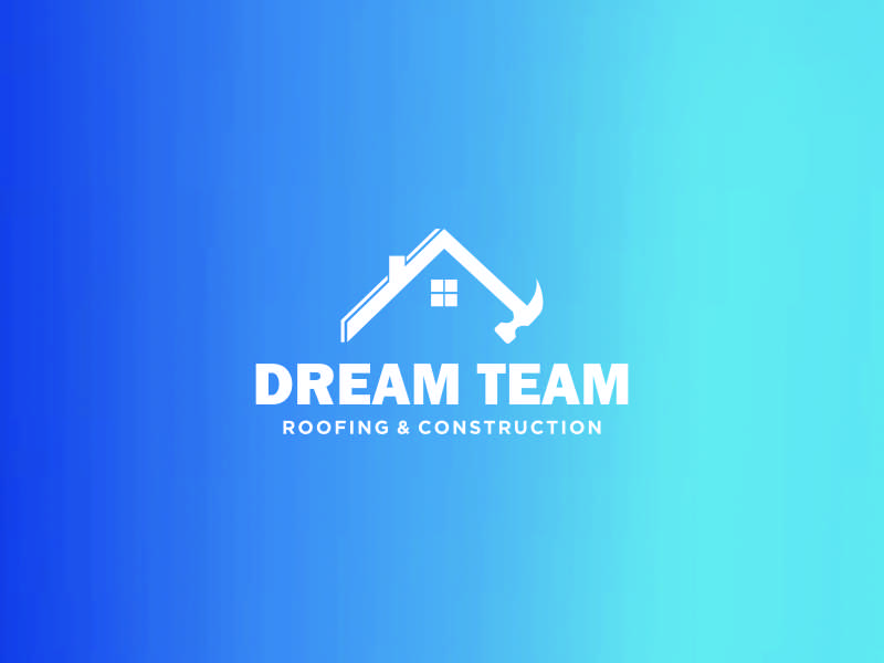 Dream Team Roofing & Construction logo design by Esoula