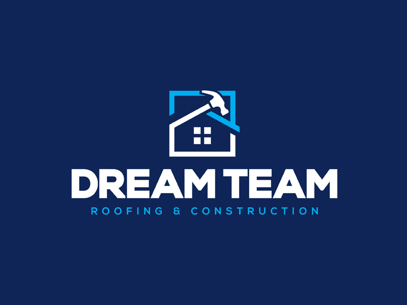 Dream Team Roofing & Construction logo design by MAXR