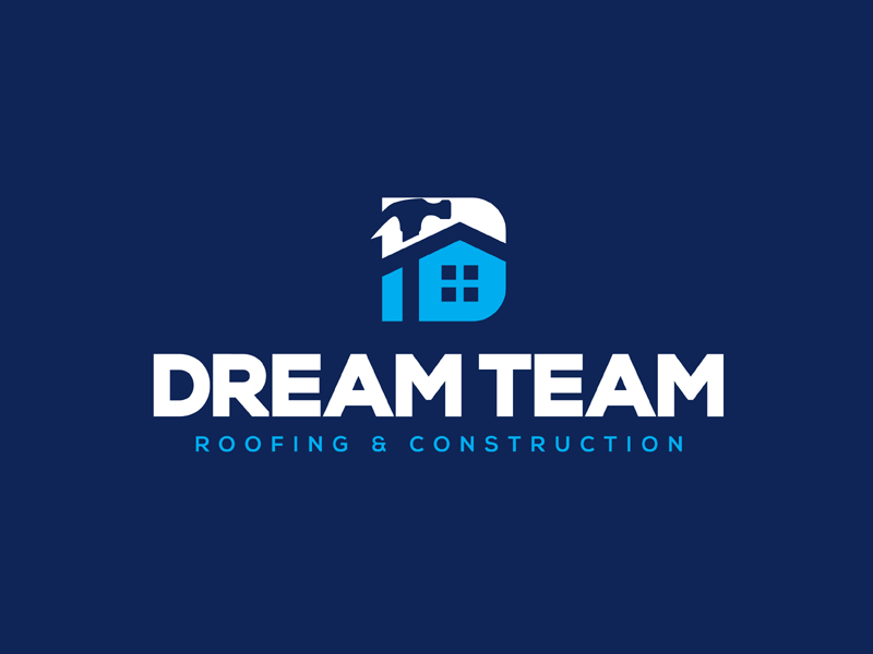 Dream Team Roofing & Construction logo design by MAXR