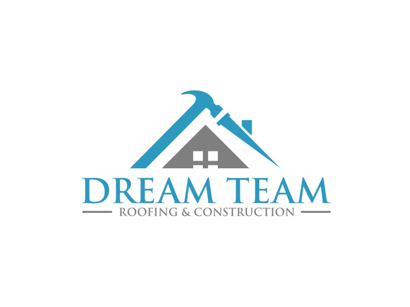 Dream Team Roofing & Construction logo design by tejo