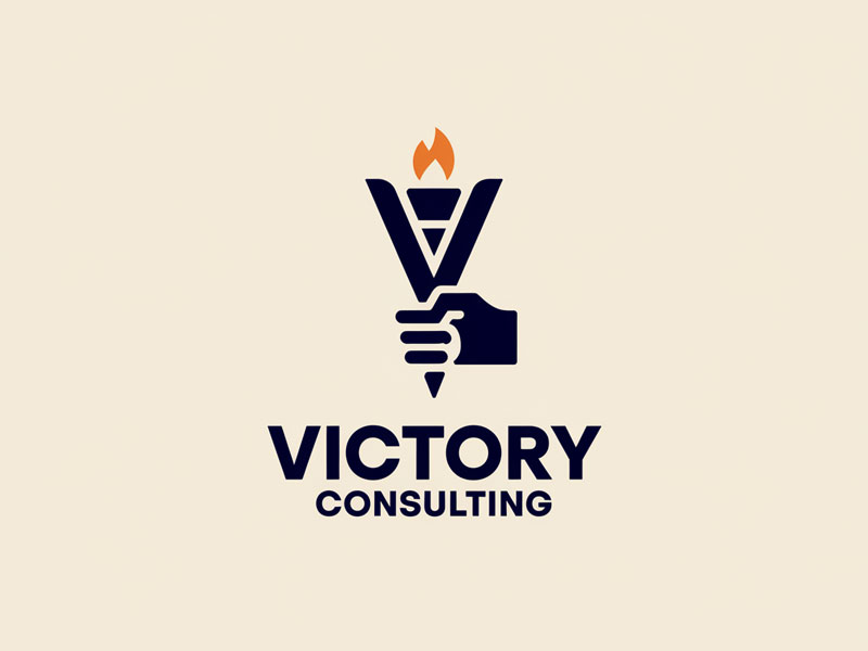 Victory Consulting logo design by jandu