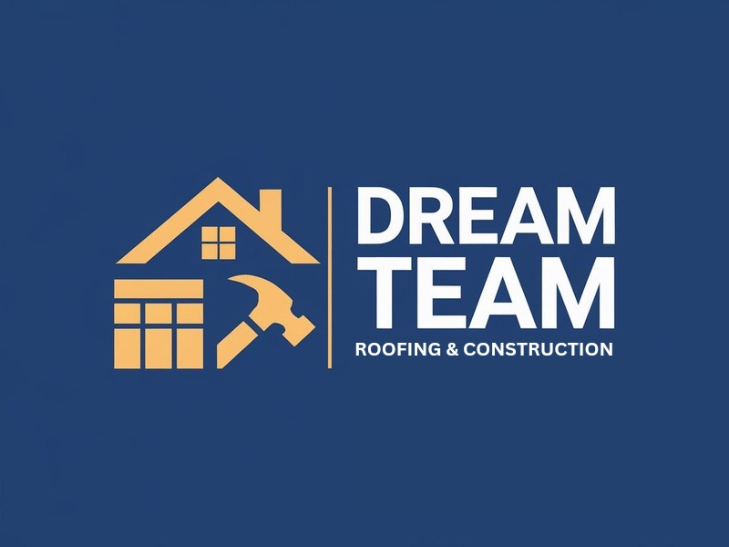 Dream Team Roofing & Construction logo design by iffikhan