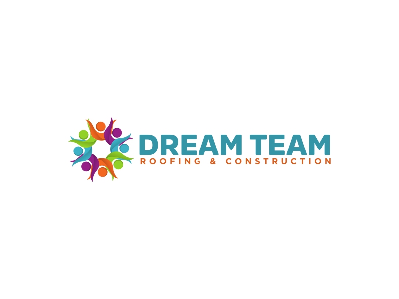 Dream Team Roofing & Construction logo design by qqdesigns