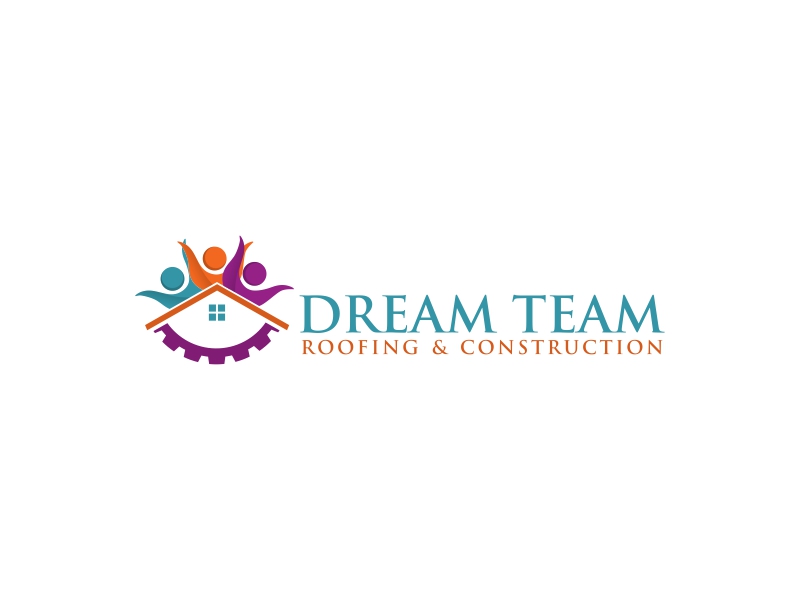 Dream Team Roofing & Construction logo design by qqdesigns