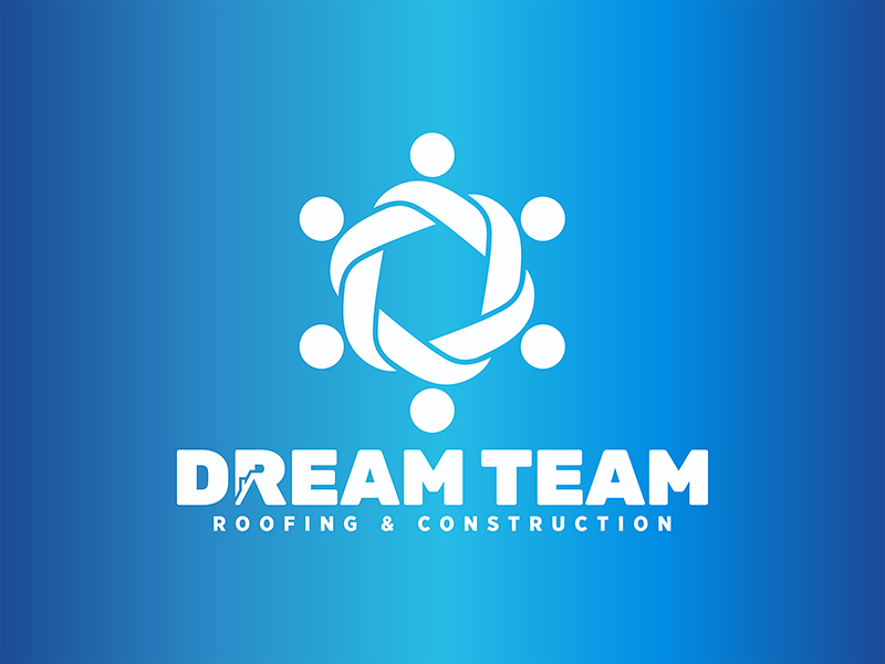 Dream Team Roofing & Construction logo design by planoLOGO