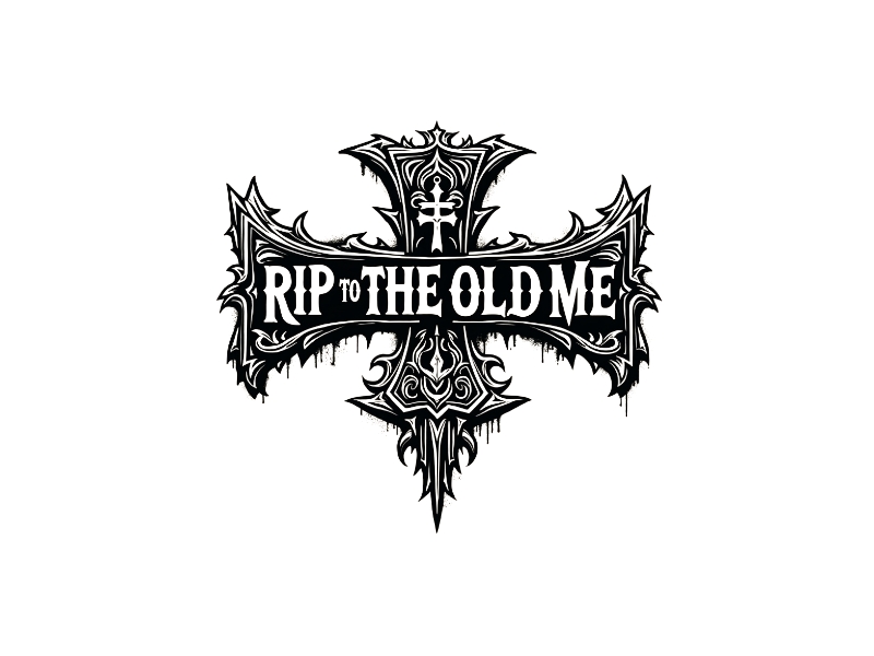 RIP TO THE OLD ME logo design by iffikhan