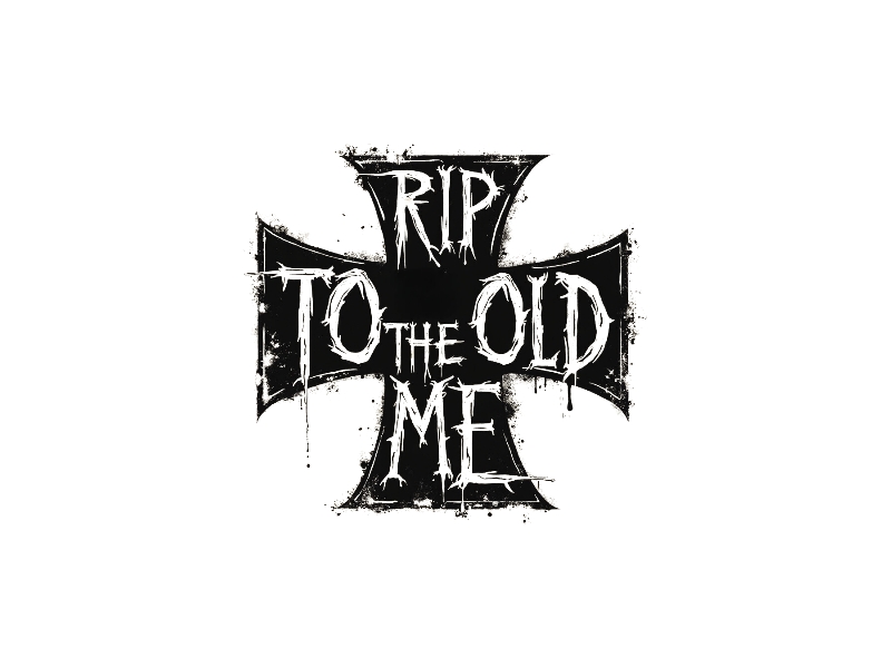 RIP TO THE OLD ME logo design by iffikhan