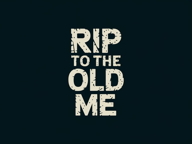 RIP TO THE OLD ME logo design by iffikhan