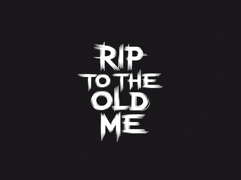 RIP TO THE OLD ME logo design by iffikhan