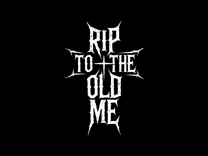 RIP TO THE OLD ME logo design by iffikhan