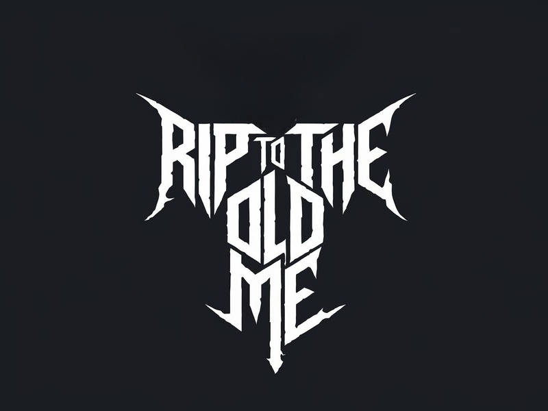 RIP TO THE OLD ME logo design by iffikhan