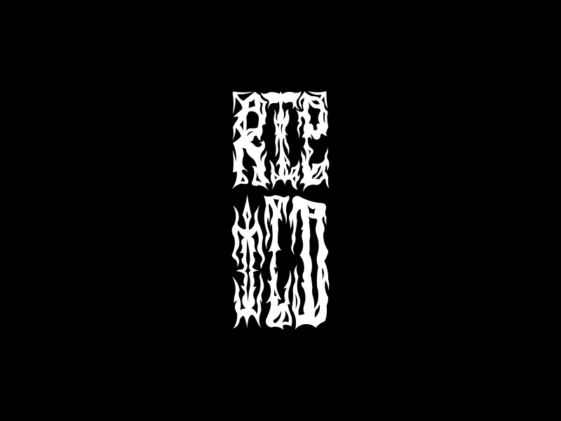 RIP TO THE OLD ME logo design by goblin