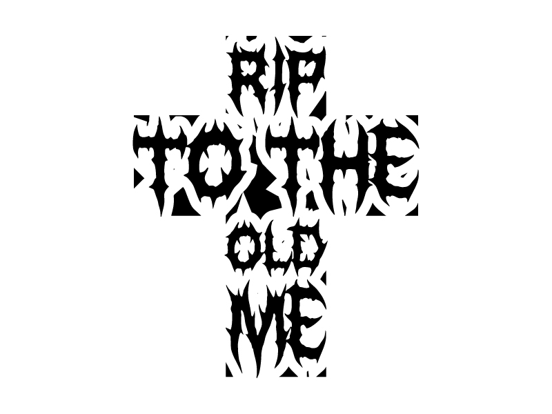 RIP TO THE OLD ME logo design by PRN123