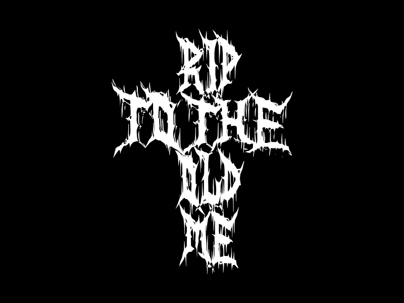 RIP TO THE OLD ME logo design by qqdesigns