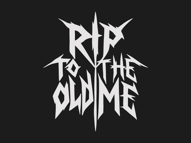 RIP TO THE OLD ME logo design by Crushboysourav