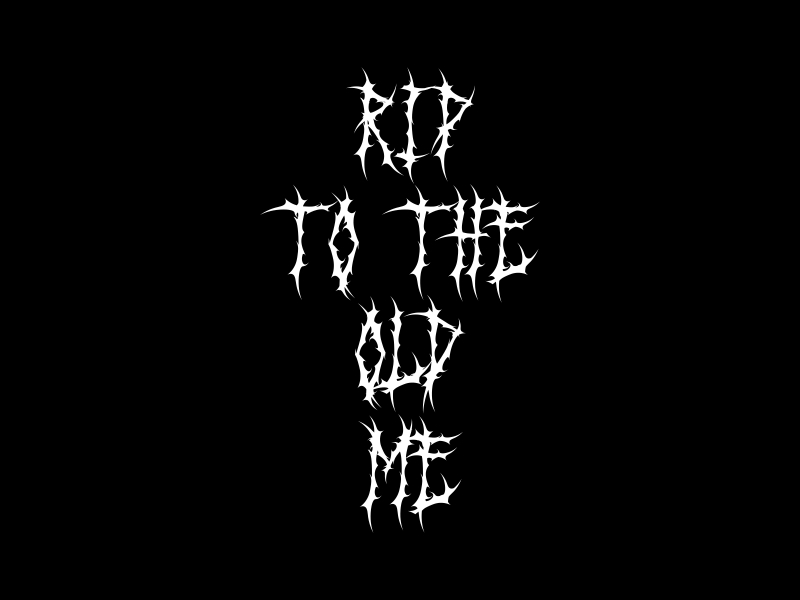 RIP TO THE OLD ME logo design by MariusCC