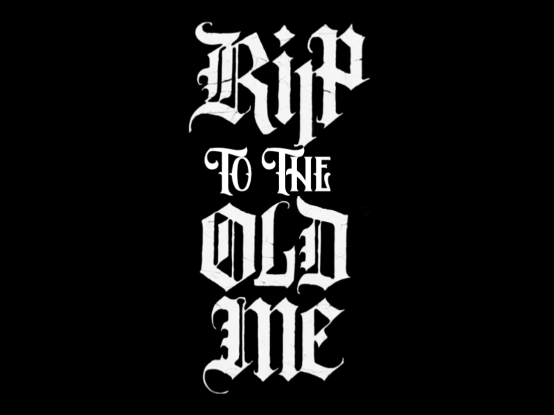 RIP TO THE OLD ME logo design by Charii