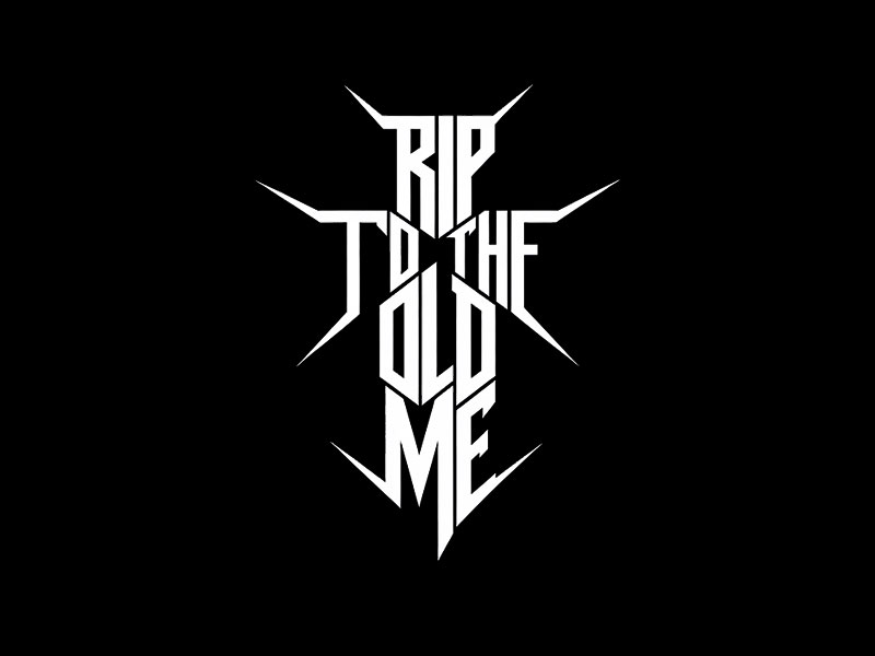 RIP TO THE OLD ME logo design by Nadine Gharbi