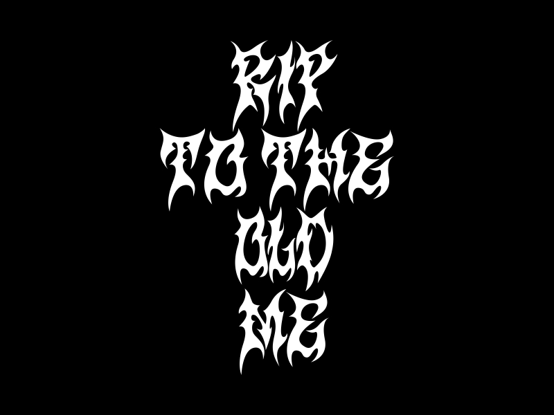 RIP TO THE OLD ME logo design by qqdesigns