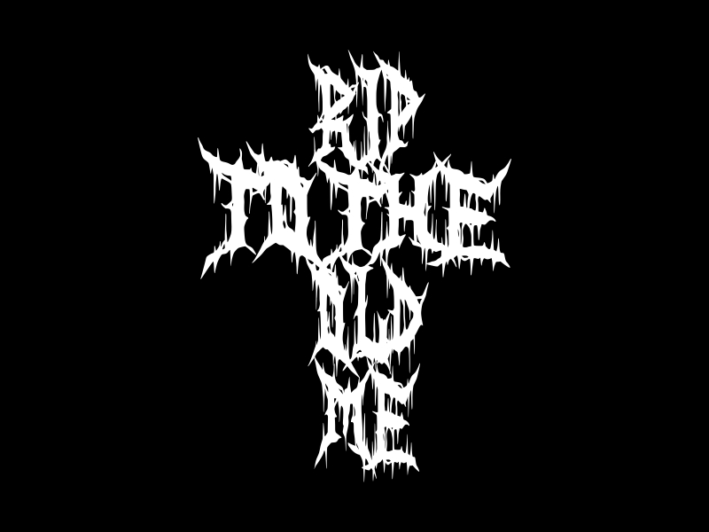 RIP TO THE OLD ME logo design by qqdesigns