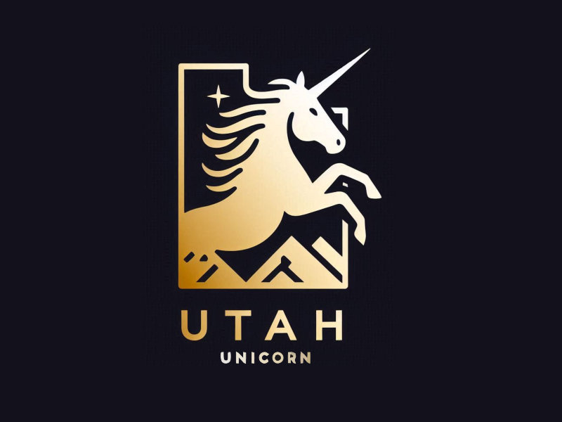 Utah Unicorn logo design by mjmdesigns