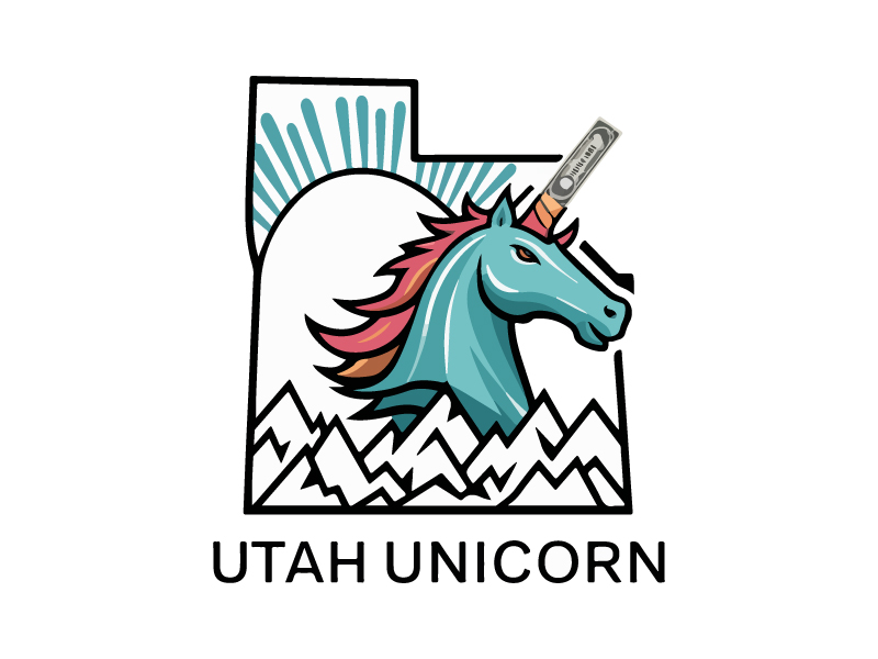 Utah Unicorn logo design by Crushboysourav