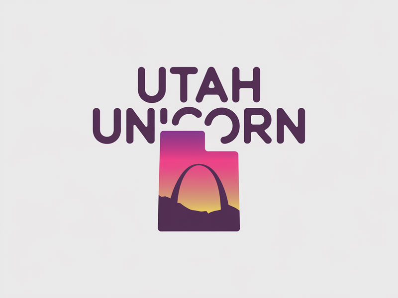 Utah Unicorn logo design by navneet