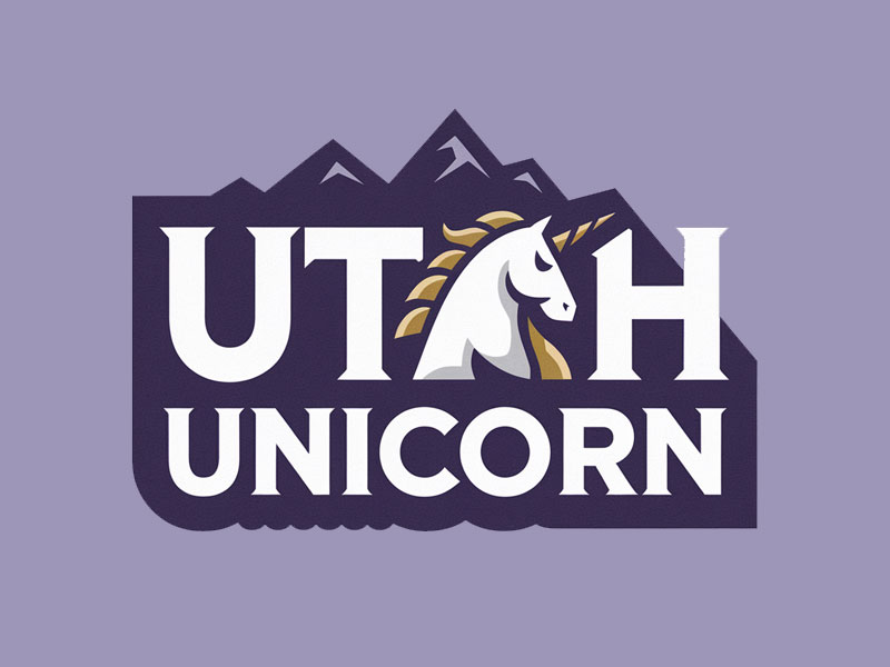 Utah Unicorn logo design by navneet