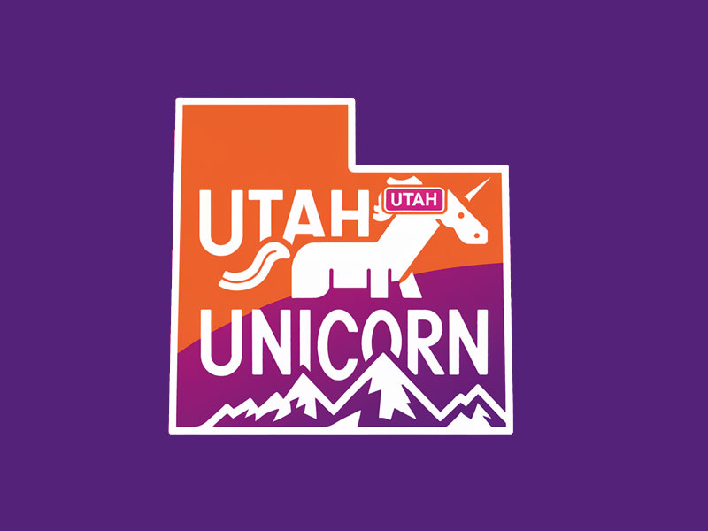 Utah Unicorn logo design by navneet