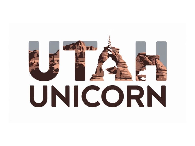 Utah Unicorn logo design by Charii