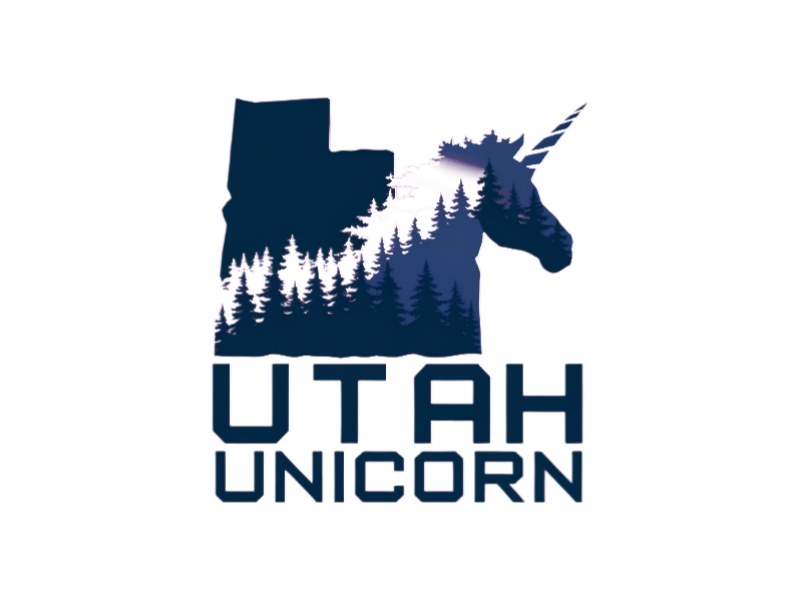 Utah Unicorn logo design by Charii