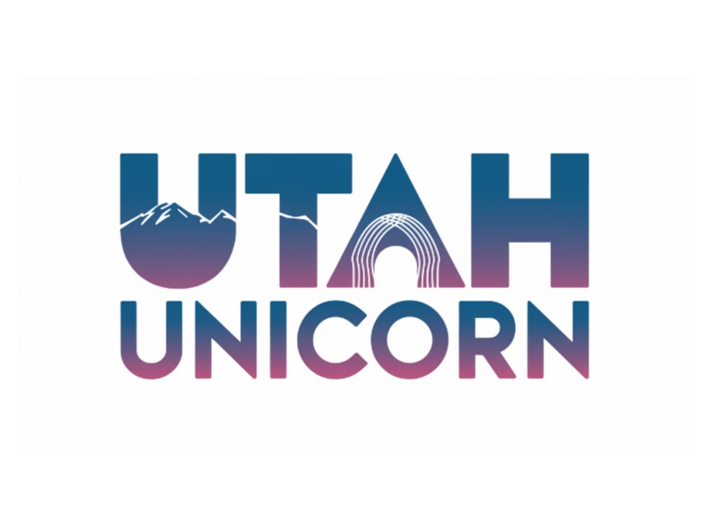 Utah Unicorn logo design by Charii