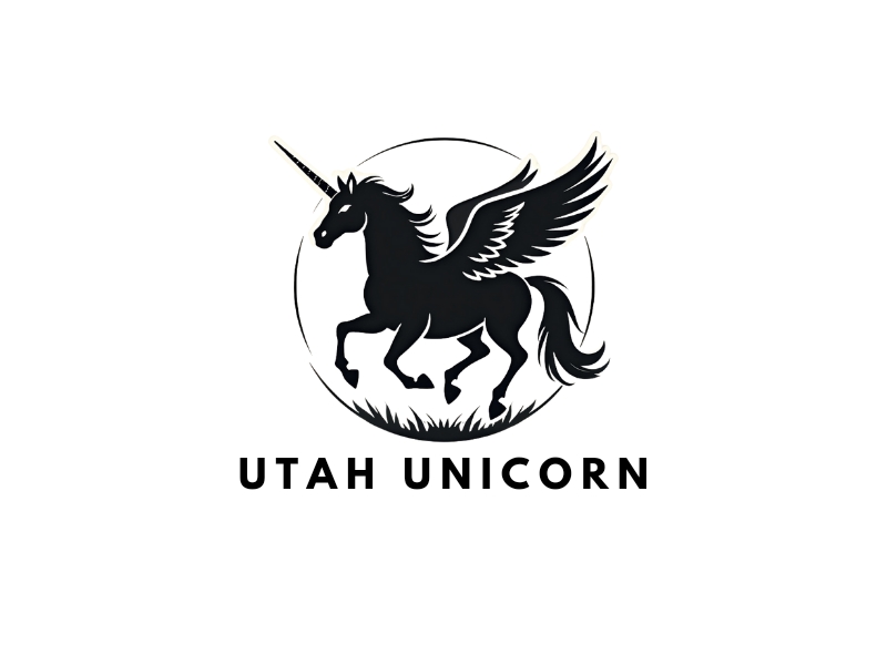 Utah Unicorn logo design by iffikhan